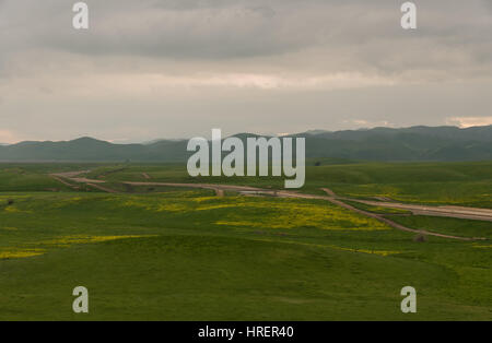 San Joaquin Valley im Frühling Stockfoto