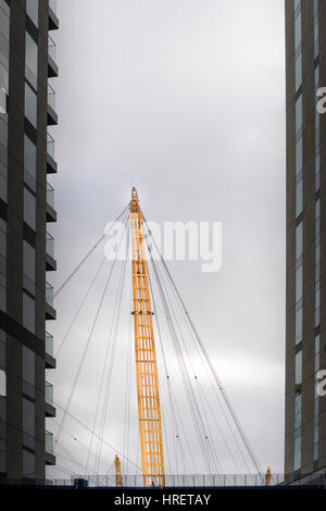 Millennium Dome, jetzt benannt O2, neben der Themse in Greenwich, London, England. Stockfoto