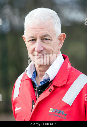 John Dewar Director of Operations dritte Energie in Kirby Misperton. Der Energiekonzern Vorbereitung für Shale Gas Fracking in Großbritannien noch in diesem Jahr neu zu starten sagt, dass die Tür offen für jeden mit echten Sorgen über seine Tätigkeit bei der "am stärksten überwachten Stück von Immobilien in Großbritannien". Stockfoto