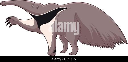 Cartoon lächelnd Ameisenbär Stock Vektor