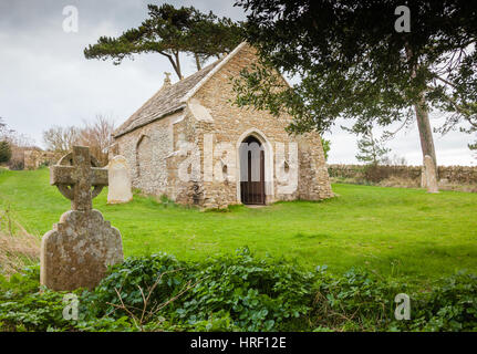 Alte Kirche Chor Moonfleet Dorset Briutain UK-Flotte Stockfoto