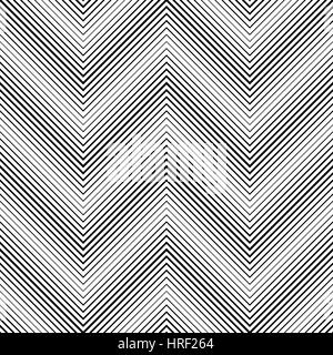 Nahtlose Muster. Einfach original Textur. Regelmäßig wiederholte geometrische Elemente, Formen, Linien, lineare Zickzack. Monochrom. Hintergrund. Web. Vektor Stock Vektor