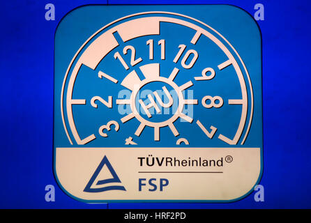 Das Logo der Marke / das Logo der Marke "TÜV" Und "FSP", Berlin. Stockfoto