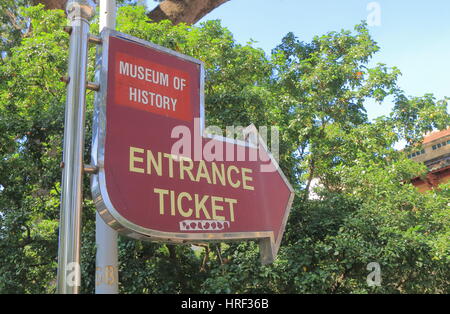 Museum der vietnamesischen Geschichte in Ho-Chi-Minh-Stadt, Vietnam. Museum für vietnamesische Geschichte zeigt Vietnams Geschichte mit Exponaten aus allen Epochen. Stockfoto