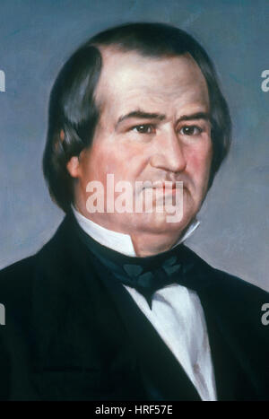 17. US-Präsident Andrew Johnson Stockfoto