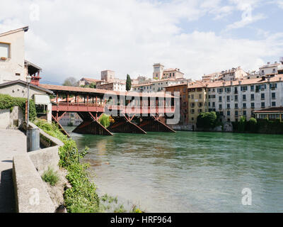 Ponte Degli Alpini Bassano del Grappa Stockfoto