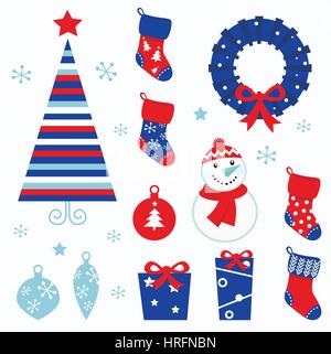 11064266 - Weihnachten-Vektor-Icons-Auflistung. Stockfoto