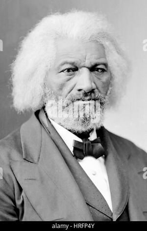 FREDERICK DOUGLASS (1818-1895) afroamerikanischen Politiker und Abolitionist über 1875 Stockfoto