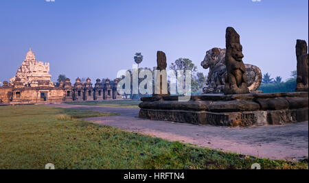 Kailasanatha-Tempel Kanchipuram Tamil Nadu Indien Stockfoto