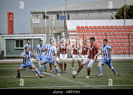 Gibraltar Fußball - St Joseph gegen Lincoln rot Imps - Victoria Stadium - 2016 Stockfoto