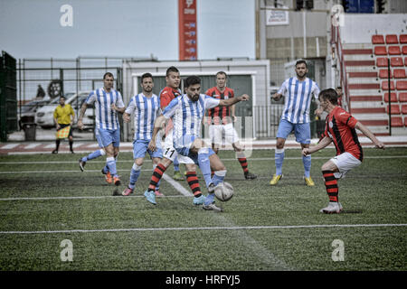 Gibraltar Fußball - St Joseph gegen Lincoln rot Imps - Victoria Stadium - 2016 Stockfoto