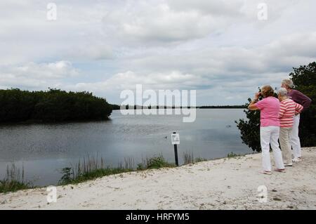 Ding Darling Park auf Sanibel Island in Florida Stockfoto
