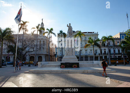 Havanna, Kuba - 11. Dezember 2016: Statue von Francisco de Albear Stockfoto