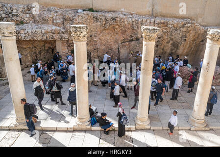 Kinder bei einem Purim-Festival in der Altstadt von Jerusalem, Israel Stockfoto