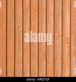 Natürliche alte Holzzaun Planken aus Holz schließen Tisch-Struktur, überlappende hell rötlich braun Closeboard Terrakotta Hintergrundmuster Stockfoto