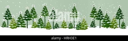 Adventskalender mit Weihnachtsbaum Stock Vektor