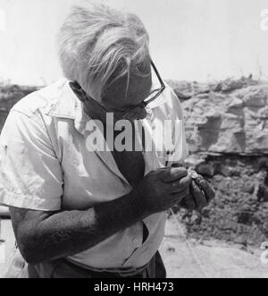 Louis Leakey, kenianische Archäologen Stockfoto