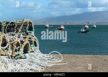 Hummer und Krabben fischen in der Nähe von Maharee, Halbinsel Dingle, County Kerry, Irland Stockfoto