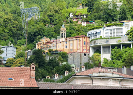 Madonna del Sasso deutschen Locarno, Tessin, Schweiz - Madonna del Sasso, Locarno, Tessin, Schweiz Stockfoto