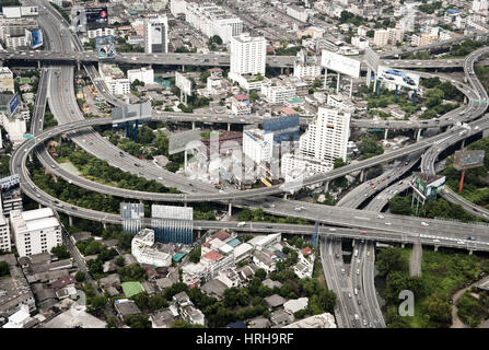 Stadtansicht-Bangkok, Thailand - Blick auf die Stadt von Bangkok, Thailand Stockfoto