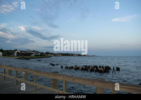 Auf dem Pier. Stockfoto