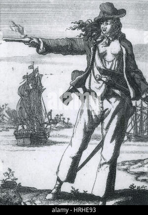 Anne Bonny, 18. Jahrhundert Piraten Stockfoto