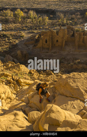 Chaco Canyon-Landschaft Stockfoto