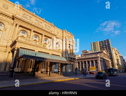 Ansicht des Teatro Colón, Buenos Aires, Provinz Buenos Aires, Argentinien Stockfoto