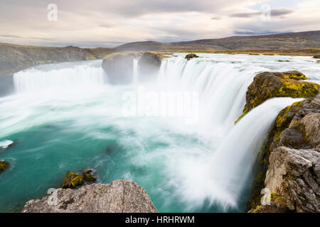 Godafoss Wasserfall, Island, Polarregionen Stockfoto