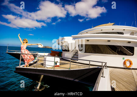 Segeln auf den Galapagos-Inseln, Ecuador Stockfoto