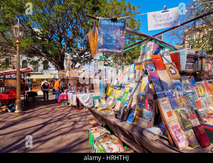 Plaza Dorrego, antike Fair Feria de San Telmo, San Telmo, Stadt Buenos Aires, Provinz Buenos Aires, Argentinien Stockfoto