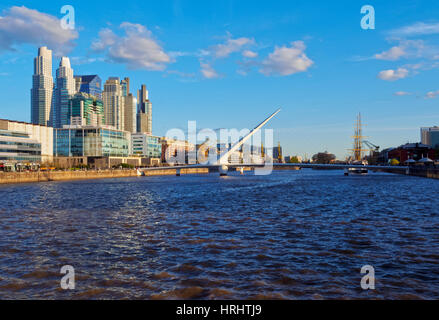 Ansicht der Stadt von Buenos Aires, Puerto Madero Provinz Buenos Aires, Argentinien Stockfoto