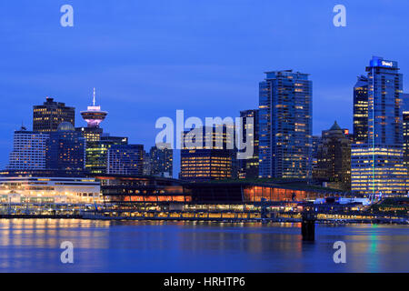 Vancouver Skyline, Britisch-Kolumbien, Kanada, Nordamerika Stockfoto