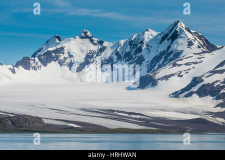 Eiszeitliche Landschaft, Prion Island, Südgeorgien, Antarktis, Polarregionen Stockfoto