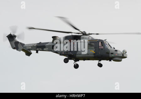 Royal Navy Westland Wildcat HMA2 Hubschrauber ZZ519 bei der Royal International Air Tattoo, Fairford, Großbritannien Stockfoto