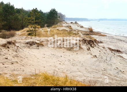 Ufer Horizont, Sanddüne, Blick aus der Höhe Stockfoto