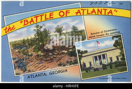 Georgien - die "Schlacht von Atlanta", Atlanta, Georgia, außen der Cyclorama beherbergt das Gemälde Stockfoto