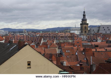 Stadtbild der Stadt Bamberg in Bayern, Deutschland Stockfoto