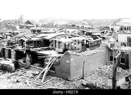 Zyklon Schaden, 1896 Stockfoto