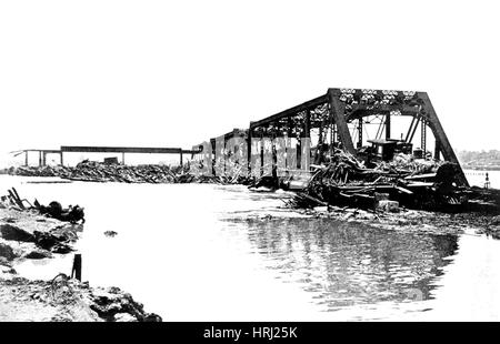 Hochwasserschäden, 1903 Stockfoto