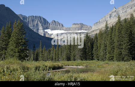 Grinnell Gletscher, Glacier NP, 2008 Stockfoto