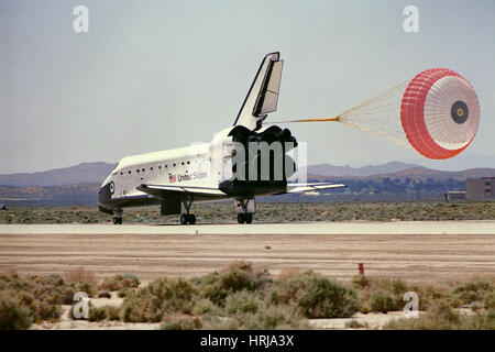 Space Shuttle Endeavor Landung Stockfoto