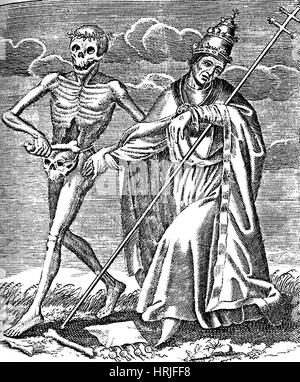 Danse Macabre, 1744 Stockfoto