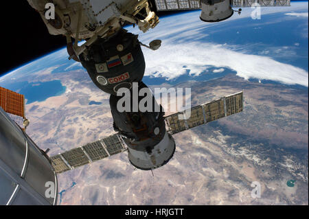 ISS-Ansicht des südwestlichen US Ostküste Stockfoto