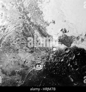 Pluto, LORRI Bild 2015 Stockfoto