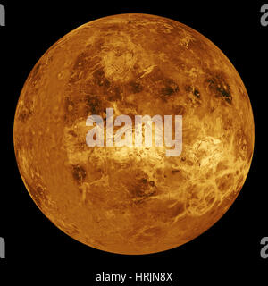 Venus, globale zentriert auf lange Sicht. 90å¡E Stockfoto