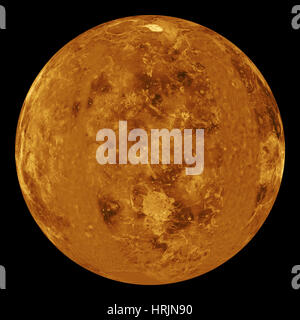 Venus, globale zentriert auf lange Sicht. 0å¡E Stockfoto