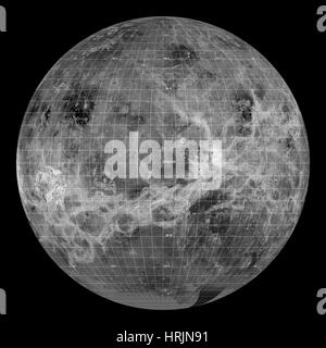 Venus, globale zentriert auf lange Sicht. 180å¡E Stockfoto