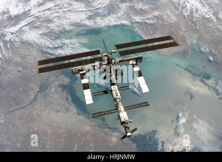 STS-114, internationale Raumstation, 2005 Stockfoto