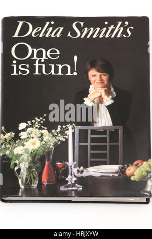 Delia Smith gehört Spaß Kochbuch Stockfoto